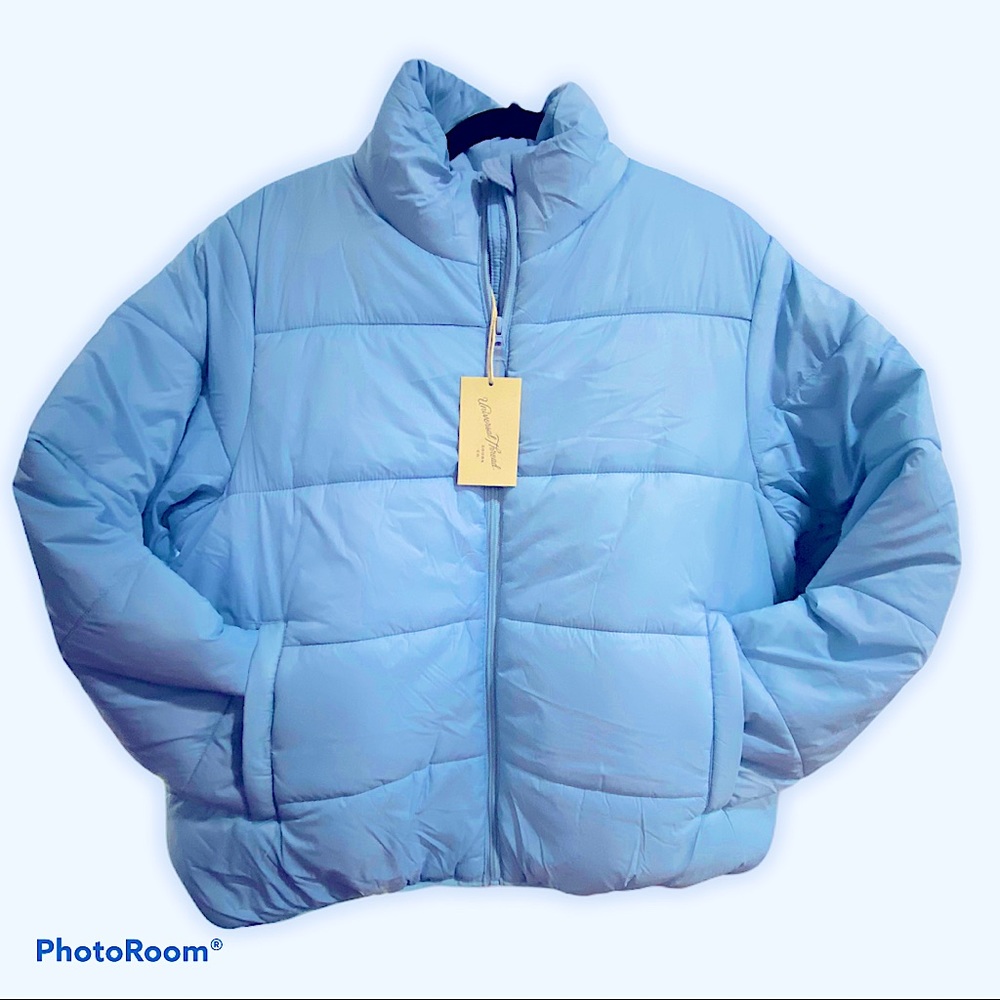 Universal Thread Light Blue Puffer Jacket